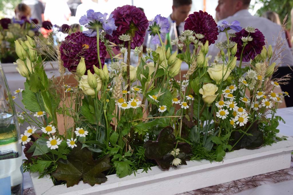 Tischdekoration Blumen - Baumschule schwingel